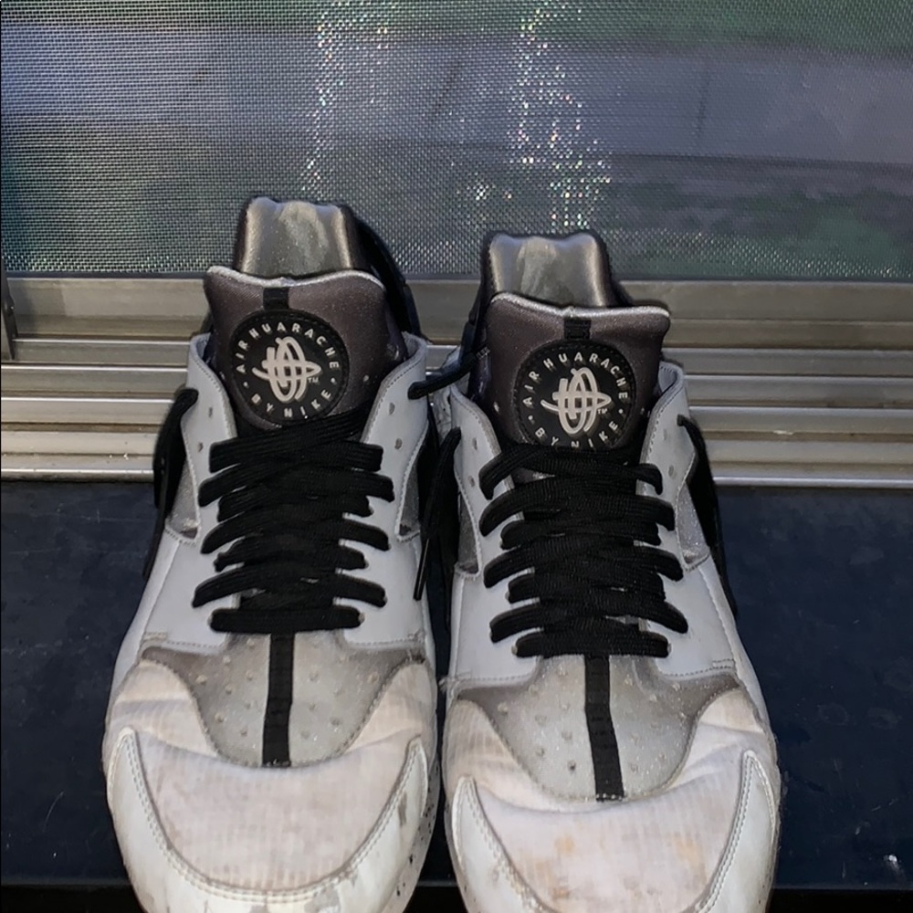 Black and silver huaraches 2.0